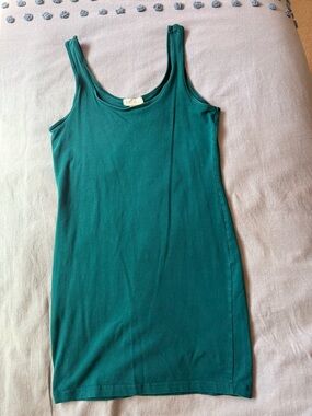 Forever 21 Teal Scoop Neck Tank Dress